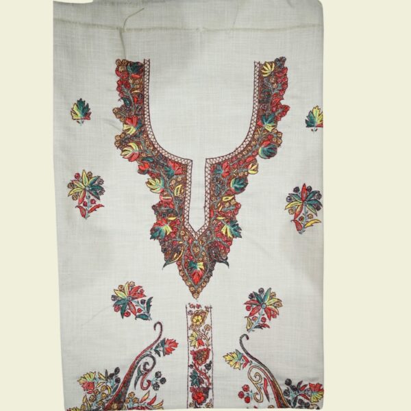 Khadi Cotton Sozni Embroidered Suit