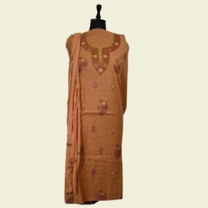 Khadi Cotton Sozni Embroidered Suit