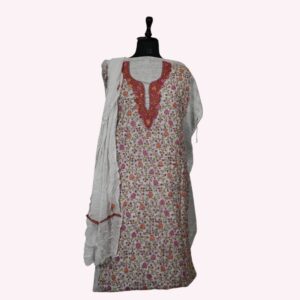 Khadi Cotton Sozni Embroidered Suit